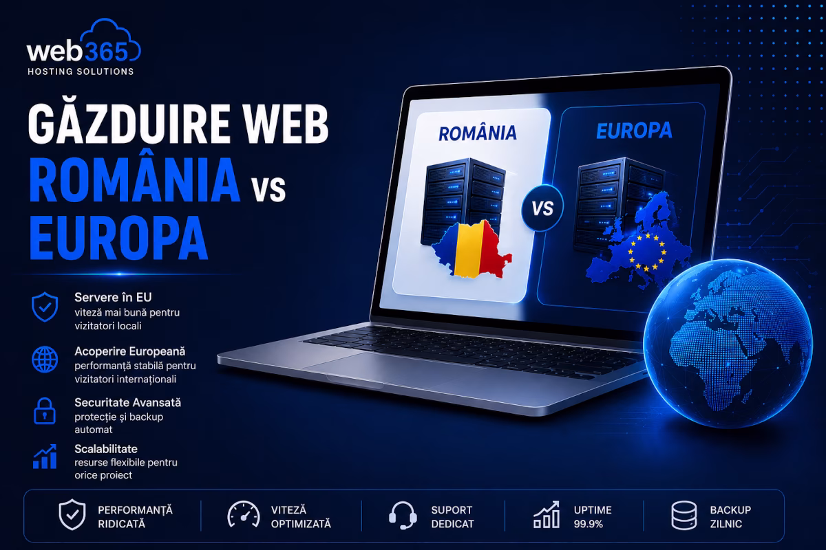 Găzduire web România vs Europa