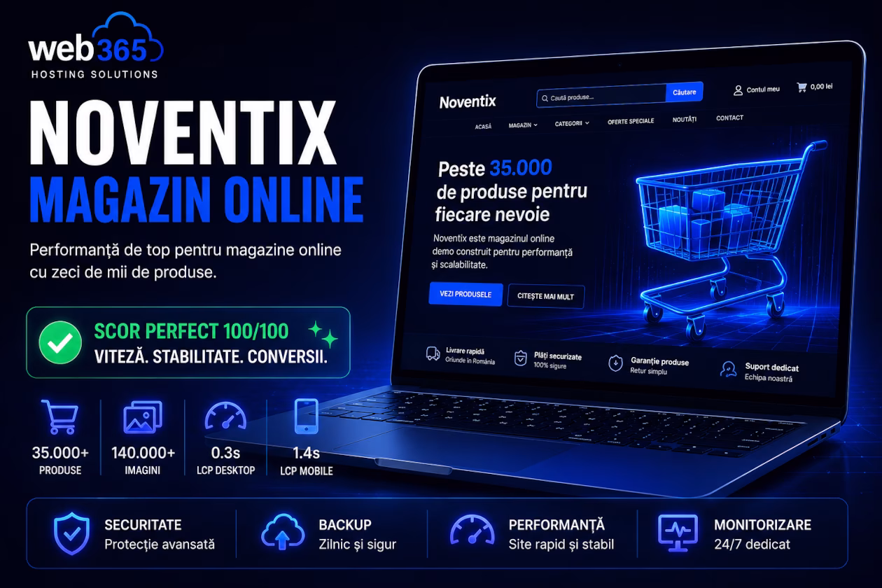 Magazin online demo cu 35.000 produse: cum am construit Noventix