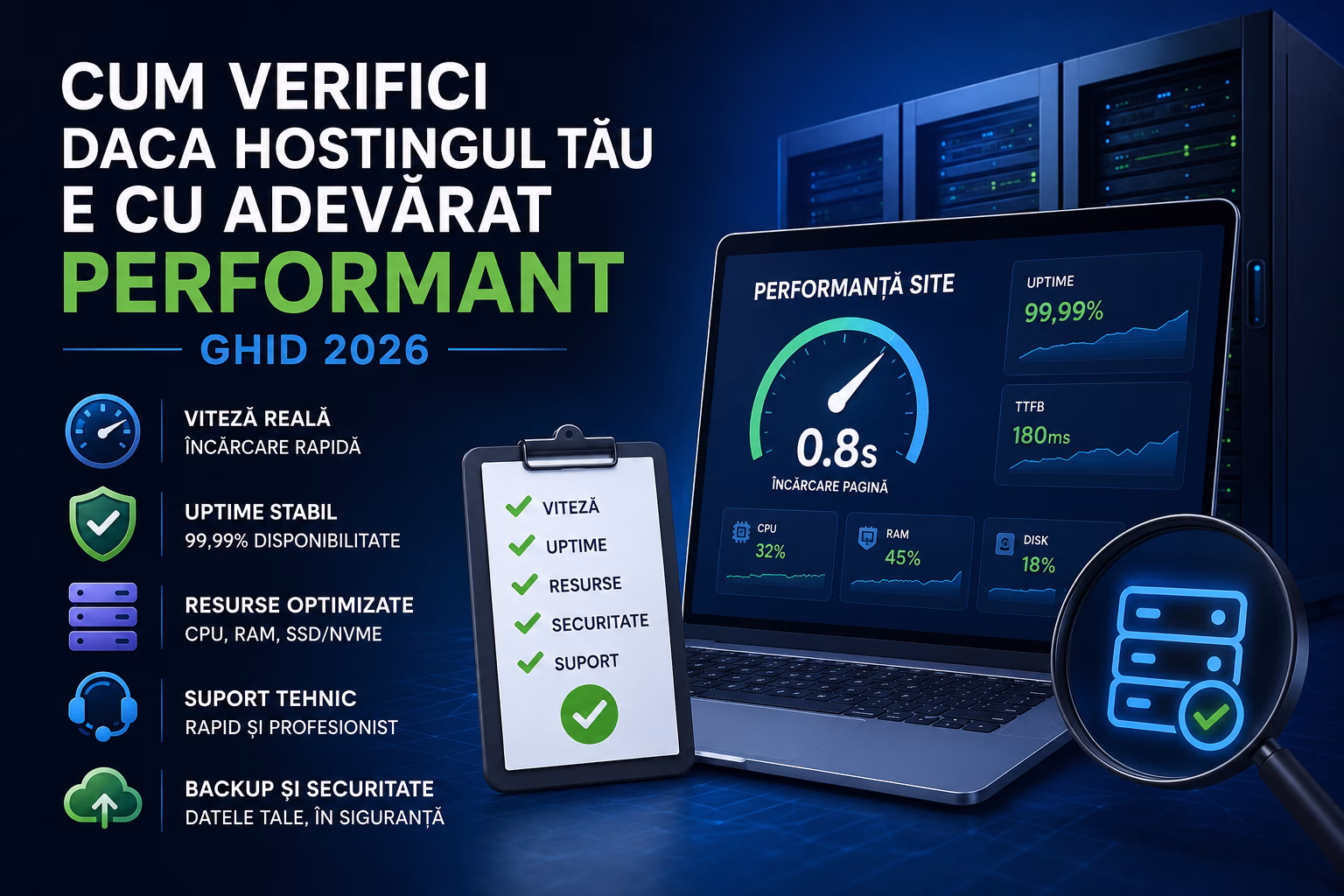 Cum verifici dacă hostingul tău este performant